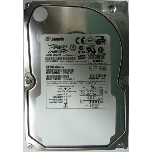 Жесткий диск Seagate ST336704LW 36,7Gb U160SCSI 3.5 HDD жесткий диск seagate 9n7009 36 7gb u160scsi 3 5 hdd