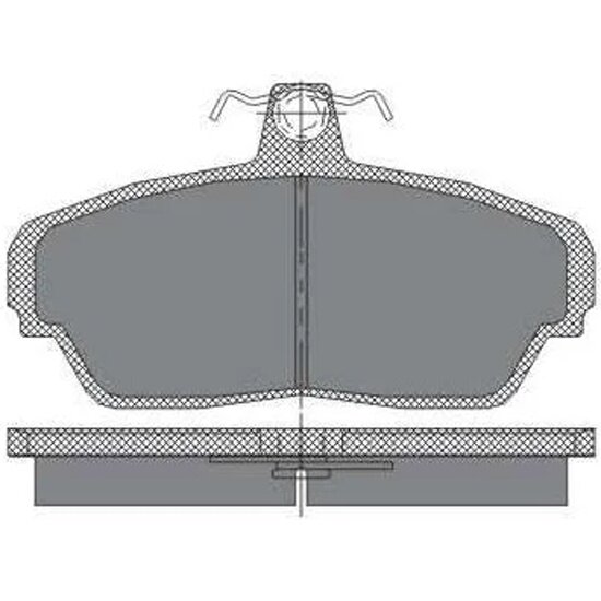 Колодки тормозные дисковые передние Sct SP187, 4 шт