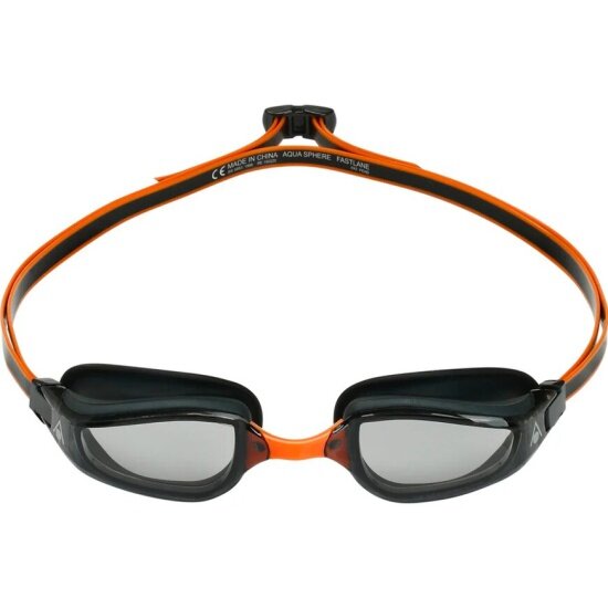 Очки для плавания Aqua Sphere Fastlane темные линзы, серый/оранжевый