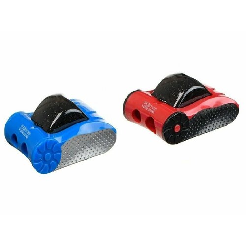 Точилка для карандашей Машина 6 х 4 см двойная с контейнером набор 2 шт 357₽