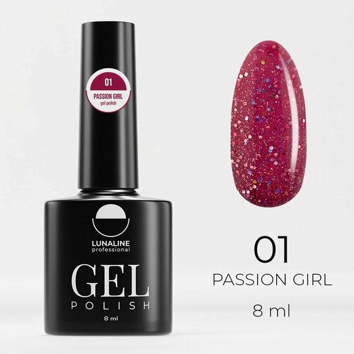 01 Luna Line Гель- лак д/ногтей Passion girl