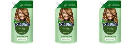 Шампунь для волос, Schauma, 7 трав, 250 мл, 3 шт