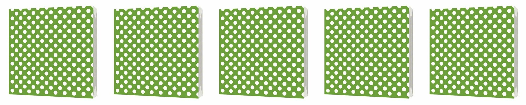 Салфетка Bulgaree Green 3 слоя Зеленый горох, 33х33 - фото №1