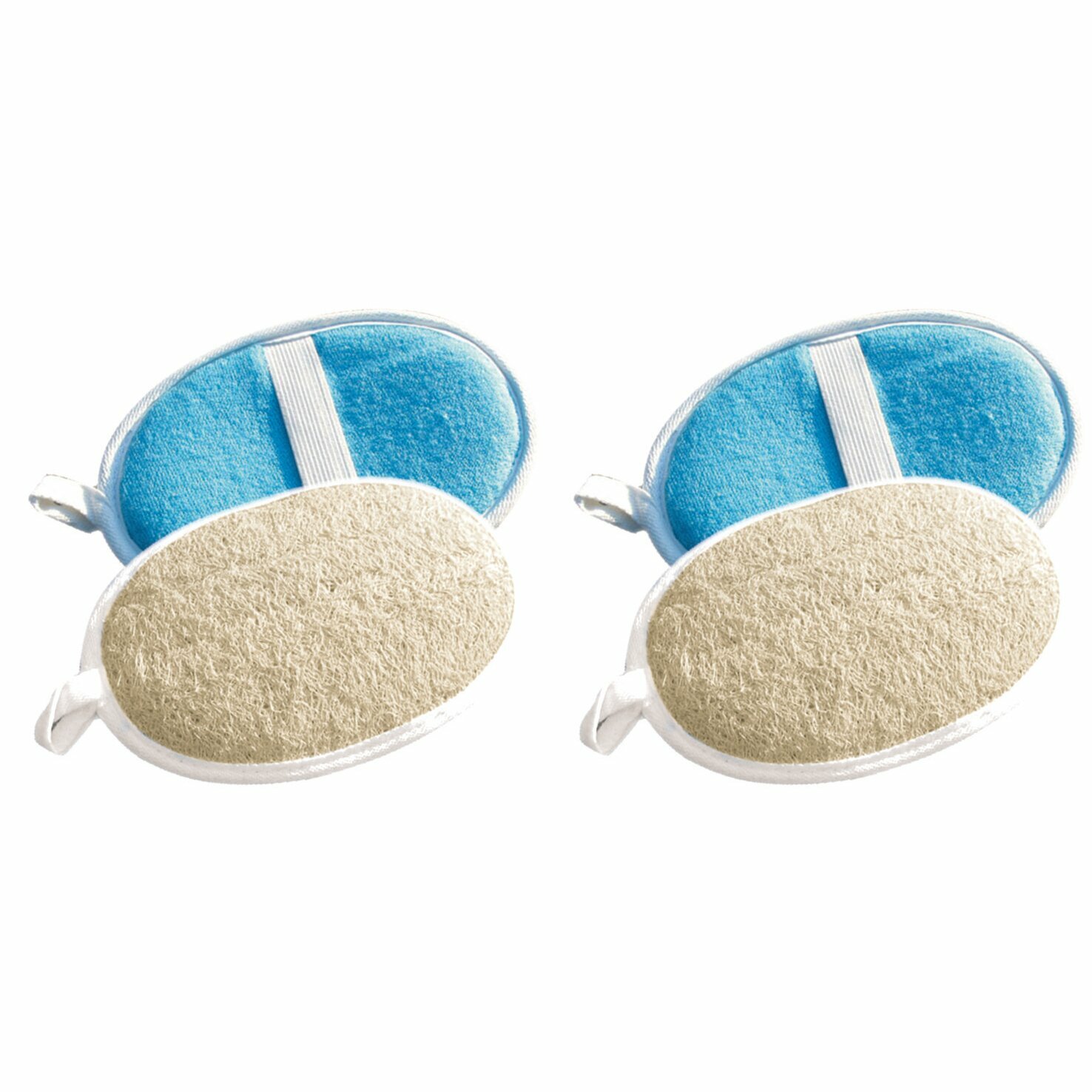 фото YORK Мочалка из люфы овал (2 шт в наборе)