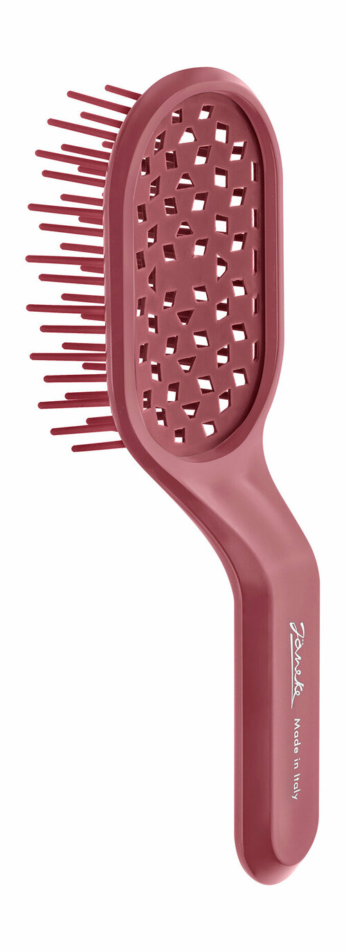 Щетка для влажных и запутанных волос Janeke Curvy Bag Vented Brush Pink /50 мл/гр.