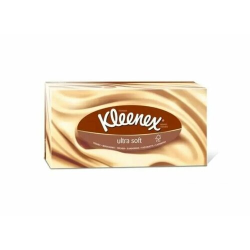 Kleenex Салфетки в коробках Ultrasoft 56 шт салфетки клинекс влажн антибак 40 шт