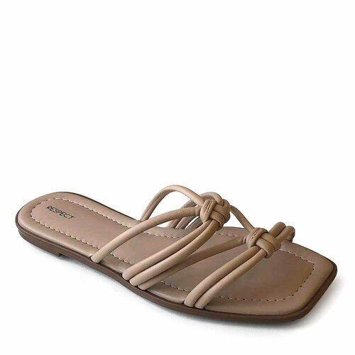 фото Шлепанцы respect, размер 38, бежевый