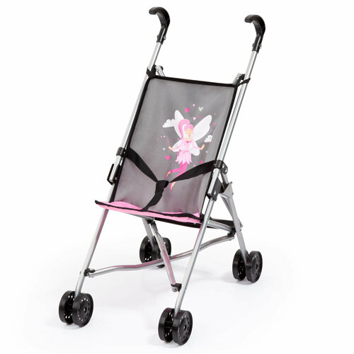 Коляска с Феей Dolls Buggy серая коляски для кукол bayer с феей dolls buggy