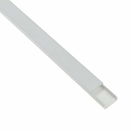 Кабель-канал Урал ПАК, с двойным замком, 20х10, 2 м, бел, уп 5 шт, КК-19020010-010