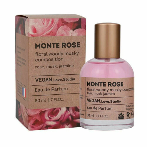 Delta Parfum Vegan Love Studio Monte Rose парфюмерная вода 50 мл для женщин роза лав нот ворнер