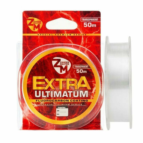 фото Леска zandermaster extra ultimatum 50m, 0.148мм х 2.8кг прозрачная zander master