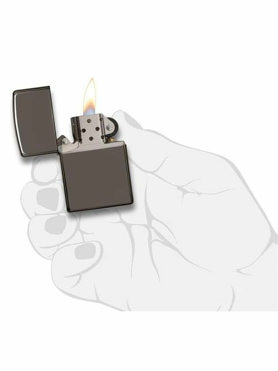 Зажигалка Zippo 150 бензиновая Black Ice