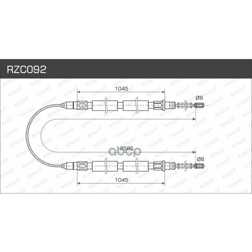 Тросы Стояночного Тормоза, Шт RENZO арт. RZC092