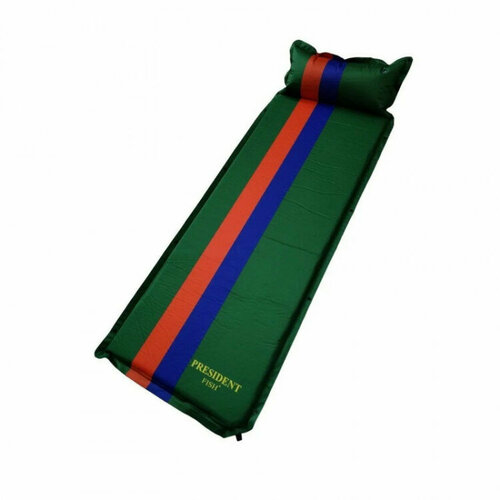 Коврик самонадувной President Fish 3см зел. с подголов. 192*66 8803005