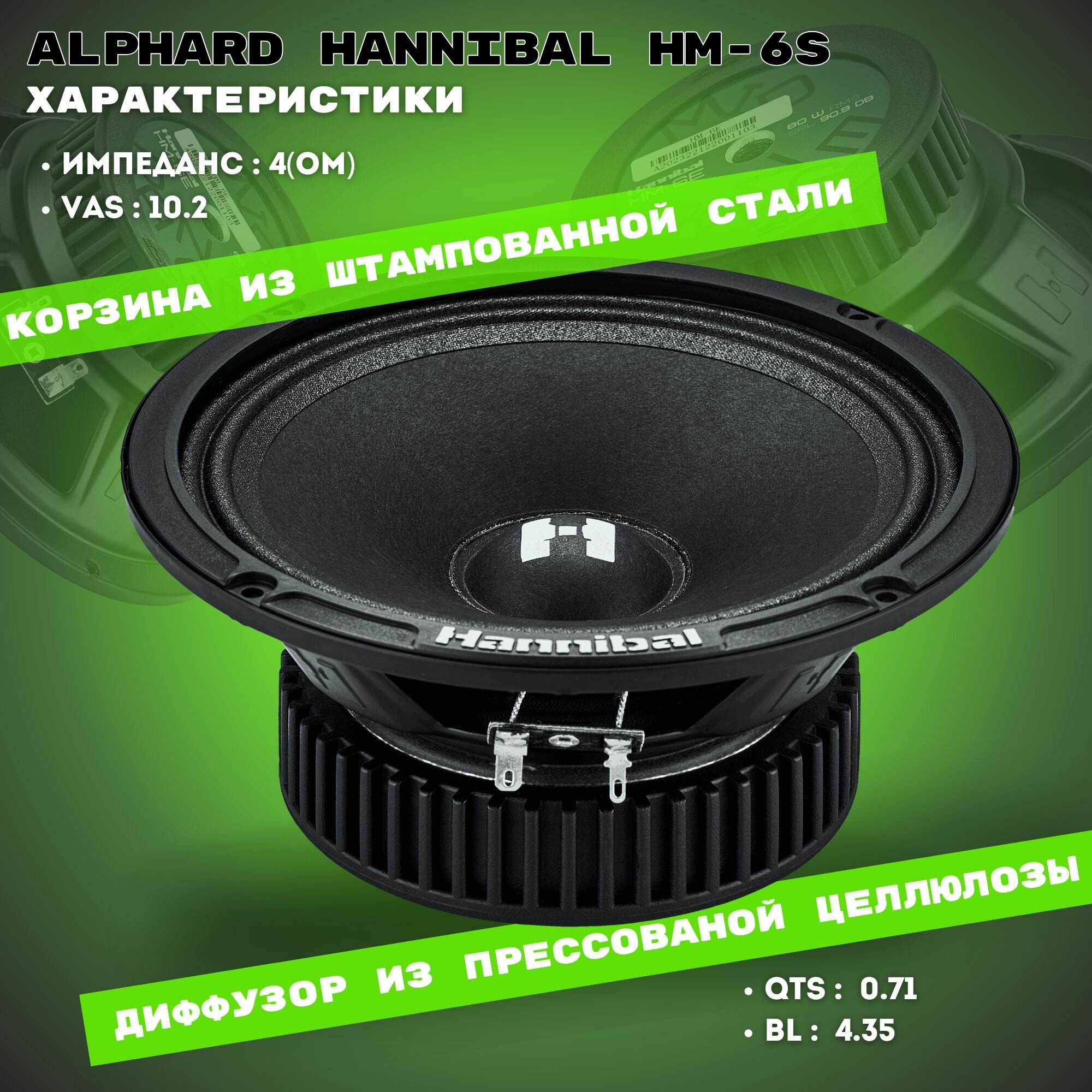 Колонки ALPHARD HANNIBAL HM-6S