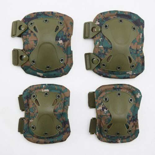 фото Набор 2 наколенника, 2 налокотника, пиксель 9328146 сима-ленд
