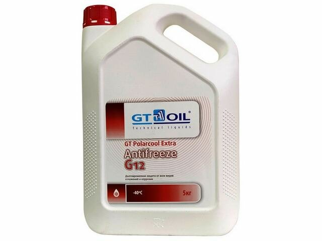 Антифриз GT Polarcool Extra Antifreeze G12 красный готовый (5кг) 1950032214069