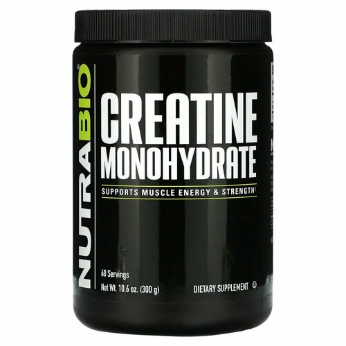 Nutrabio Labs, Creatine Monohydrate, 10.6 oz (300 g)