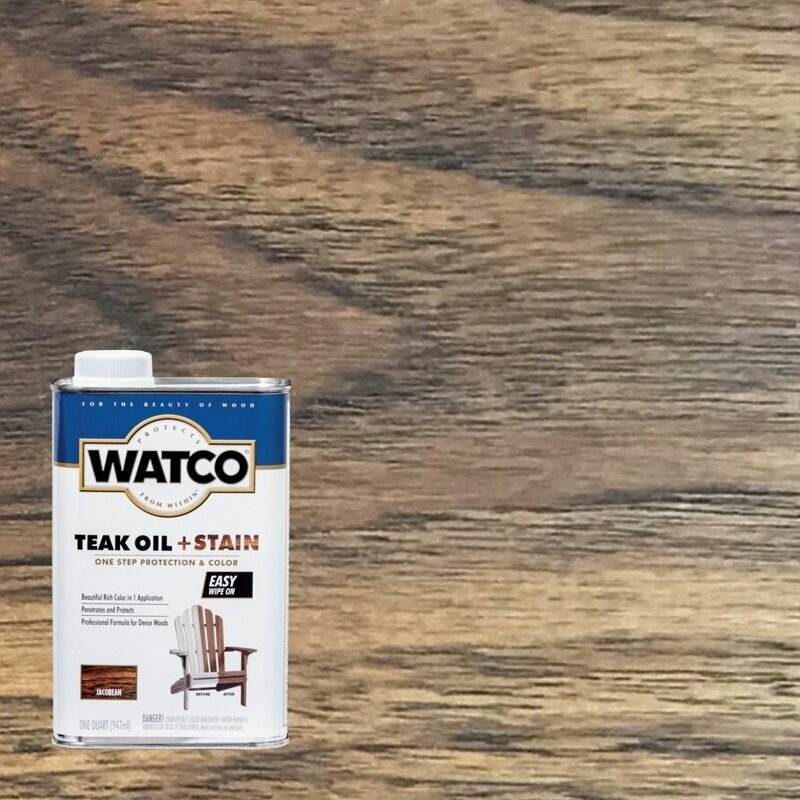 Тиковое тонирующее масло Watco Teak Oil + Stain 946 мл Якобинский стиль 348747