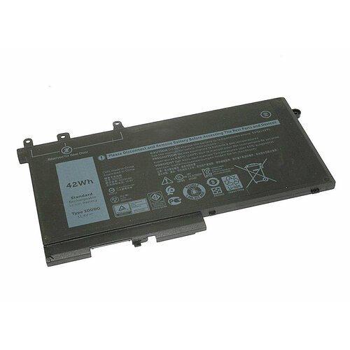 Аккумулятор 4YFVG для ноутбука Dell Precision 15 3520 11.4V 3500mAh черный аккумулятор для dell latitude e5280 e5480 org 11 4v 3500mah p n 3dddg 45n3j 3vc9y