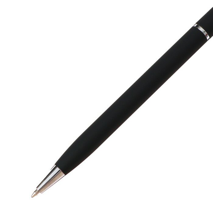 Ручка шариковая поворотная, 0.7 мм, BrunoVisconti Palermo, стержень синий, металлический корпус Soft - фотография № 3