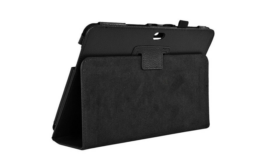 фото Чехол MyPads для Samsung Galaxy Note 10.1 N8000 черный кожаный