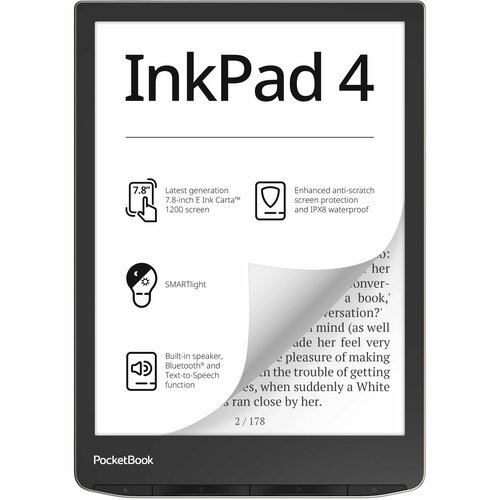 Электронная книга PocketBook 743G Ink Pad 4 Stardust Silver (PB743G-U-WW)