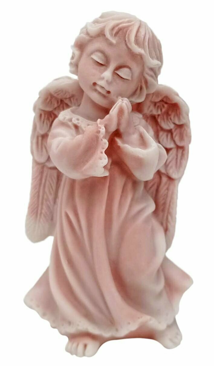 фото Статуэтка Ангел молящийся 7,5 см мраморная крошка