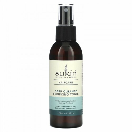 Sukin, Haircare, Deep Cleanse Purifying Tonic, 4.23 fl oz (125 ml)