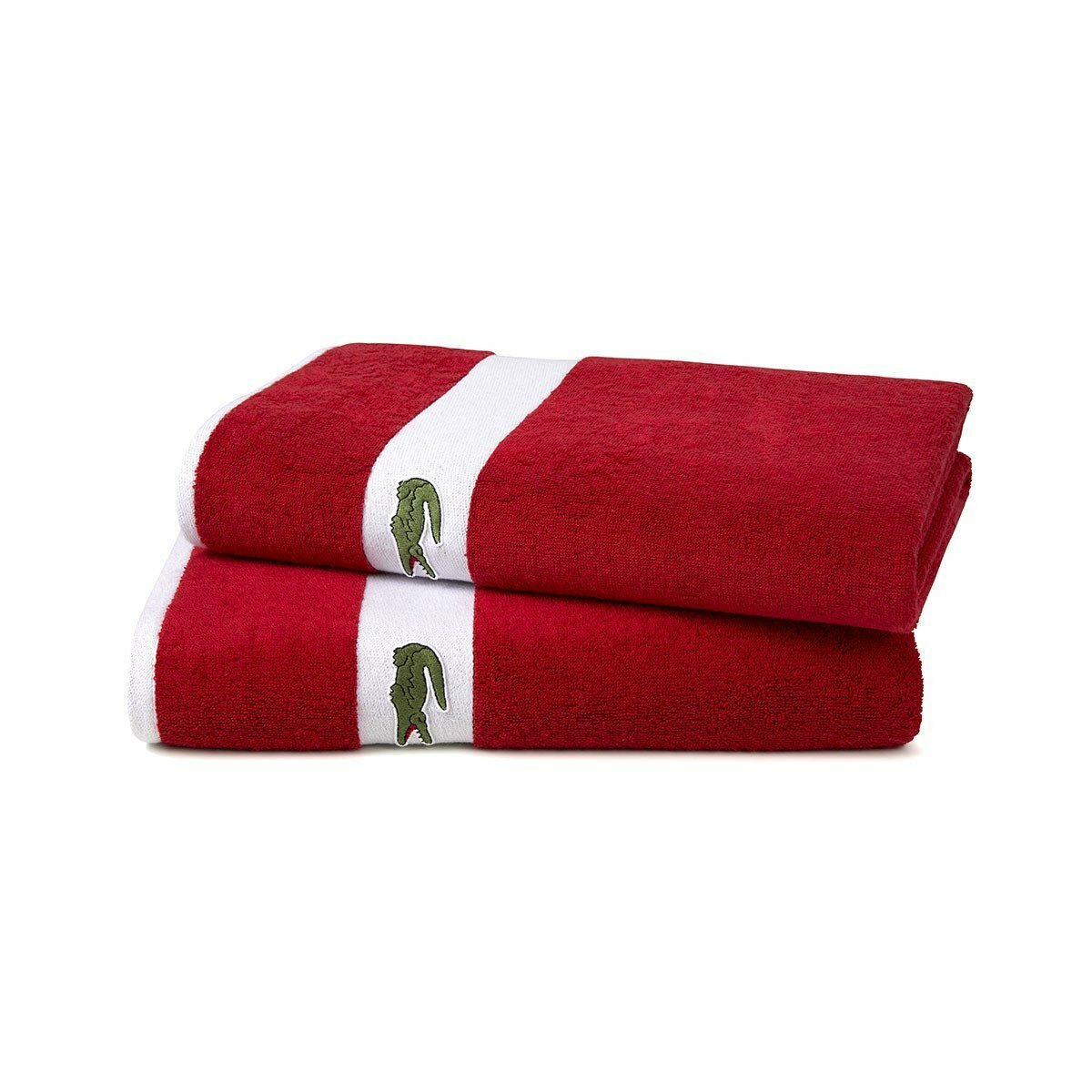 Полотенце Lacoste Casual Rouge 55x100 см - фотография № 1