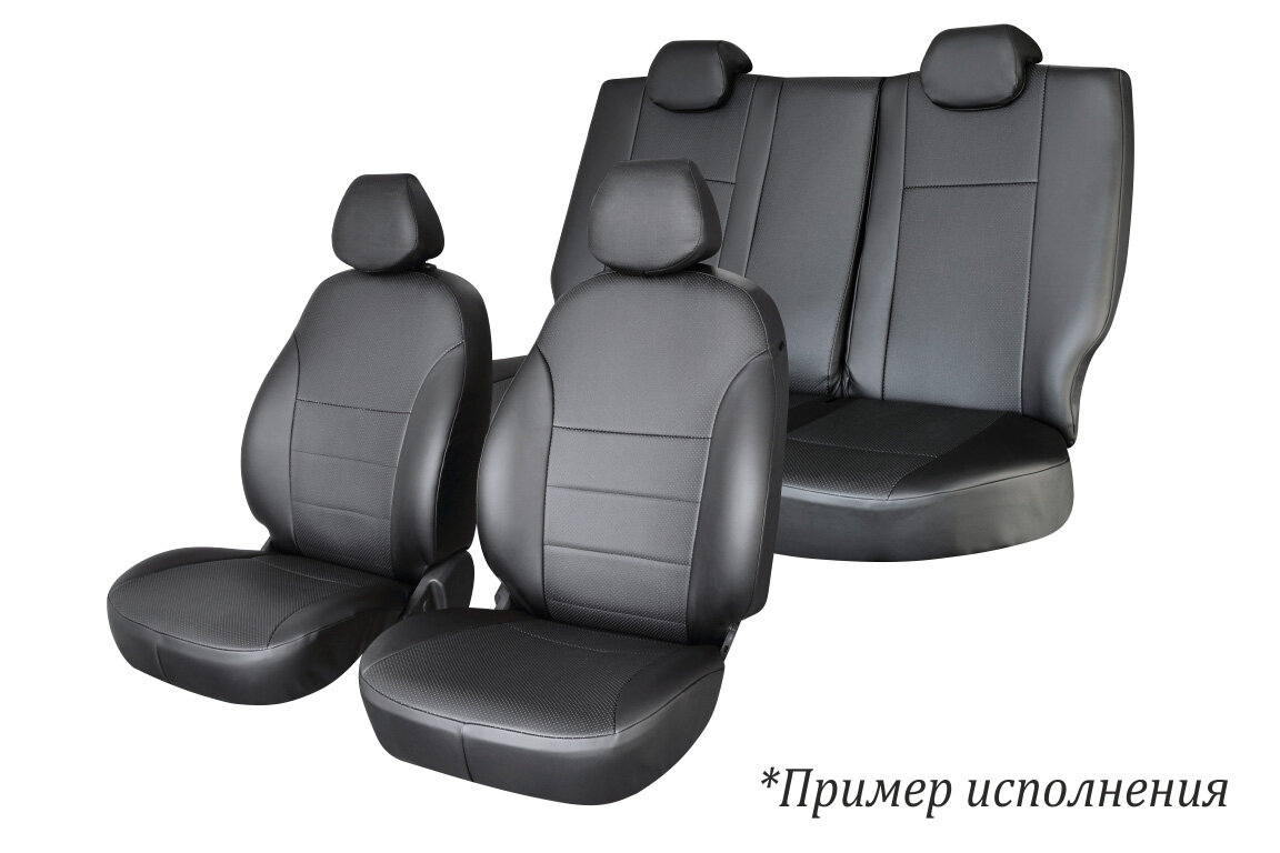 Defly Чехлы на сиденья Renault Duster, 2015-2021 Expression, Privilege, экокожа черная