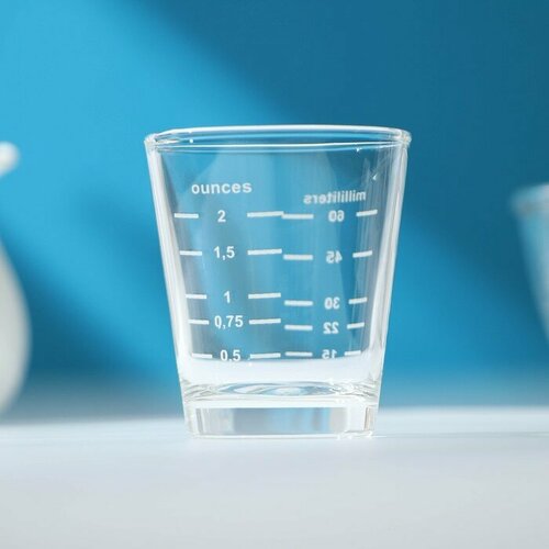 Стакан стеклянный мерный Классика 95 мл 67 см 716₽