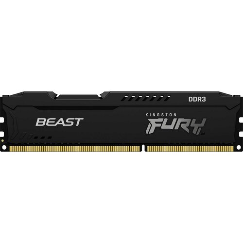 Оперативная память для компьютера Kingston FURY Beast Black DIMM 4Gb DDR3 1600 MHz KF316C10BB4 327800₽