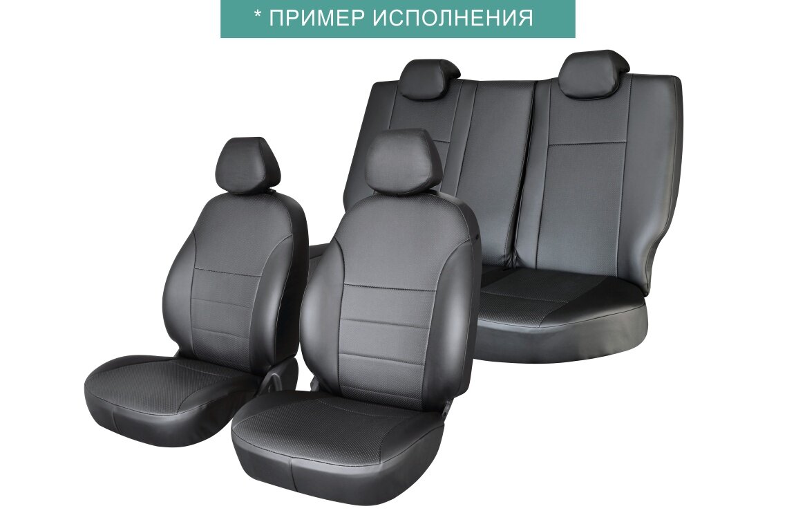 Defly Чехлы на сиденья Chevrolet Cruze, 2008-2015, седан, хэтчбек, экокожа черная