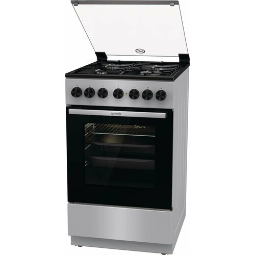 Плита Комбинированная Gorenje GK5B40SH серебристый стеклянная крышка реш сталь 3408000₽