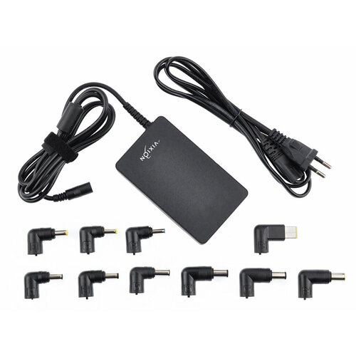 Блок питания (сетевой адаптер) VIXION для ноутбуков универсальный AF10 15-20V 6A 90W черный, с сетевым кабелем