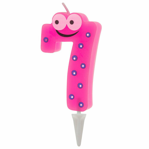 Свеча для торта Paterra цифра 7 цвет в ассортименте 444₽