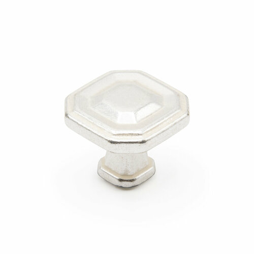 Ручка-кнопка мебельная, Giusti, 775, Серебро венецианское, /29х29х24 мм, Классика, Италия