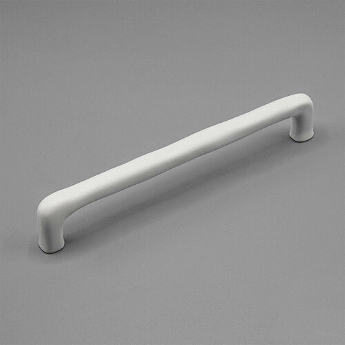 Ручка-скоба мебельная, Metakor, Waltzy, Лак белый матовый, 160/174 мм, Неоклассика, Бельгия