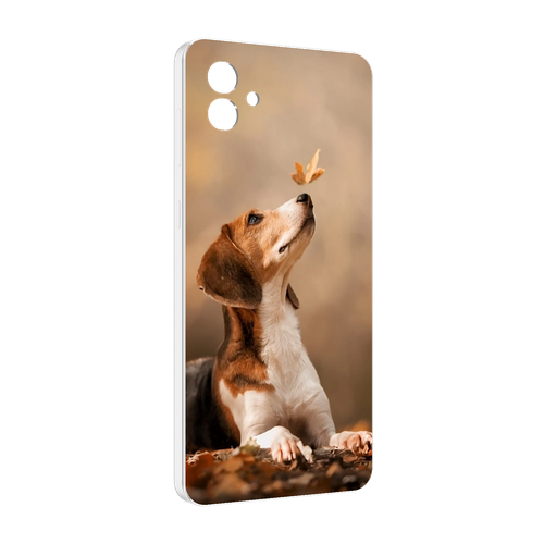Чехол MyPads бигль-собака для Samsung Galaxy M04 задняя-панель-накладка-бампер чехол mypads когри собака для samsung galaxy m04 задняя панель накладка бампер