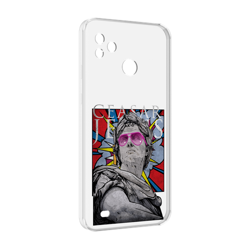 Чехол MyPads крутая статуя свободы для Tecno Pop 5 Go задняя-панель-накладка-бампер