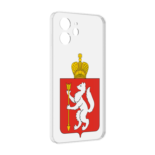 Чехол MyPads герб-свердловская-область-екатеринбург для Oukitel C32 задняя-панель-накладка-бампер