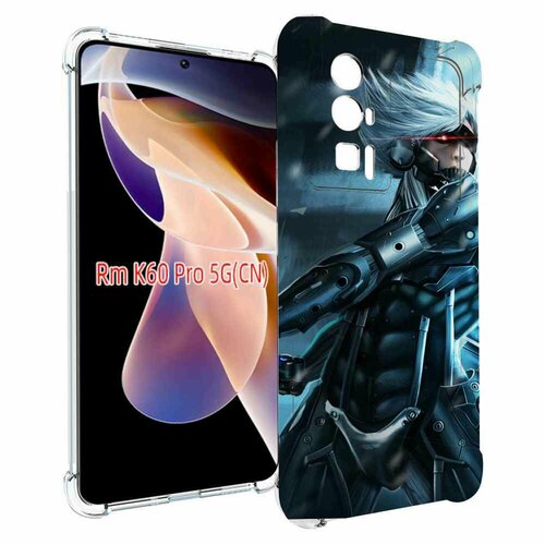 чехол mypads metal gear rising revengeance для xiaomi 12t redmi k50 ultra задняя панель накладка бампер Чехол MyPads Metal Gear Rising Revengeance для Xiaomi Redmi K60 Pro задняя-панель-накладка-бампер