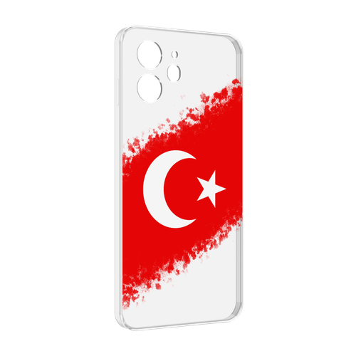 Чехол MyPads флаг Турции для Oukitel C32 задняя-панель-накладка-бампер