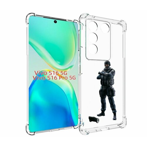 Чехол MyPads Tom-Clancy's-Rainbow-Six-1 для Vivo S16 5G / S16 Pro 5G / V27 / V27 Pro задняя-панель-накладка-бампер чехол mypads tom clancy s rainbow six 2 для vivo x90 pro plus задняя панель накладка бампер