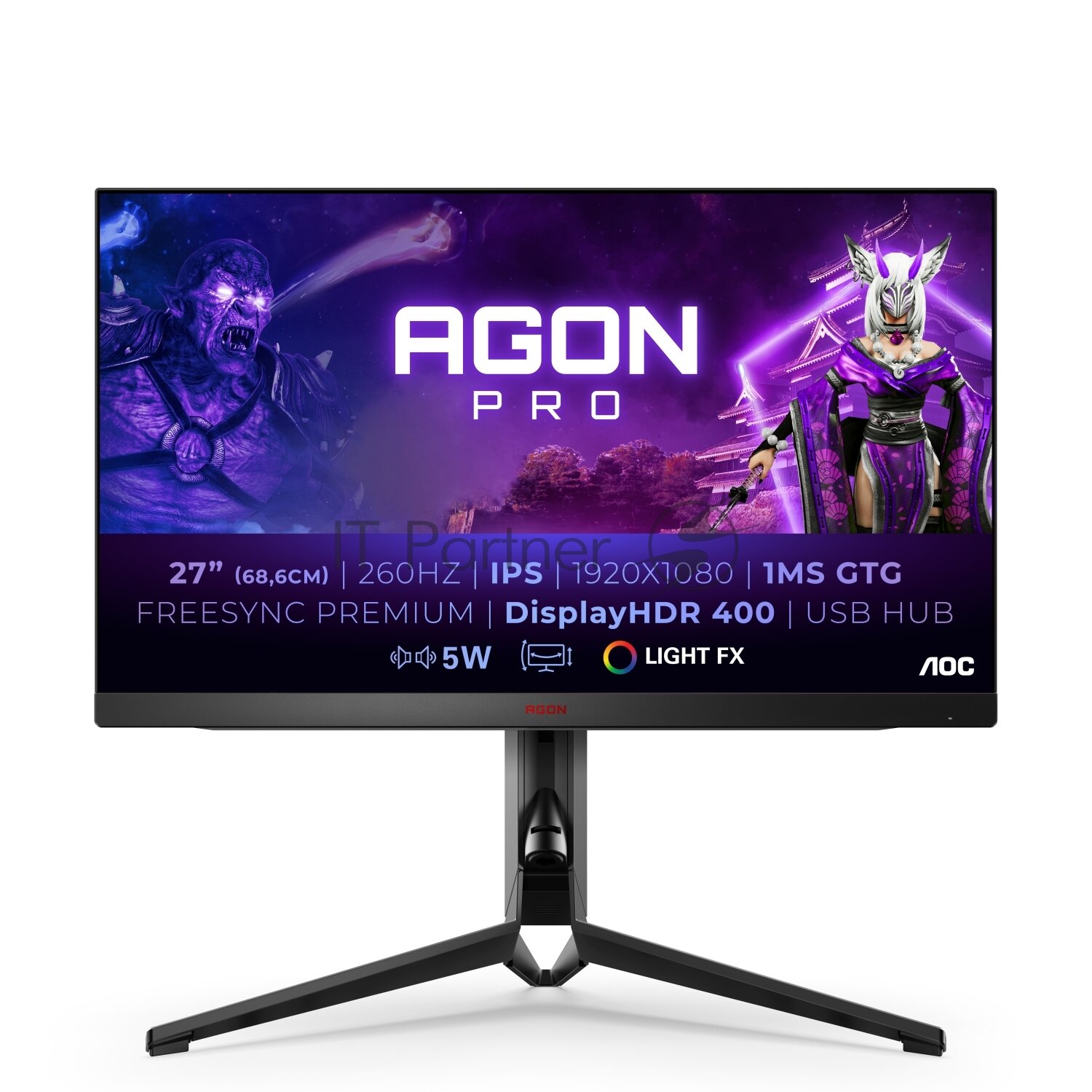 Монитор игровой AOC Gaming 27" черный - фото №15