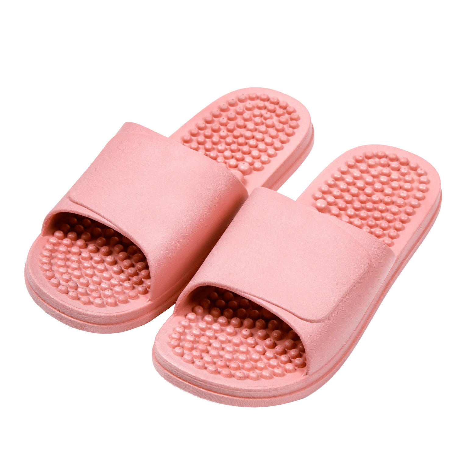 Тапочки с массажным эффектом AMARO HOME Healthy Feet Открытый нос (Розовый) 42-43, pink - фотография № 11