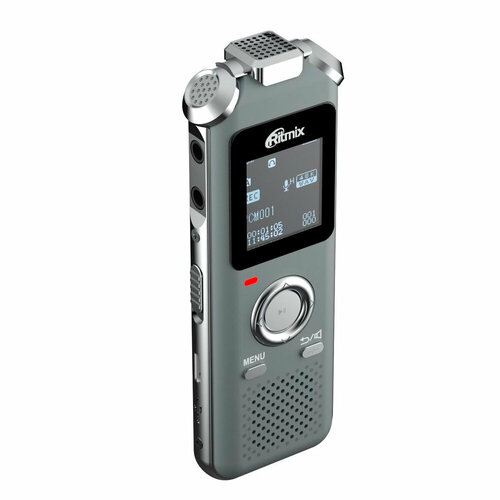 Диктофон Ritmix RR-920 8Gb пластик MP3 WAV FM FLAC APE FM-радио цвет серебряный 573700₽
