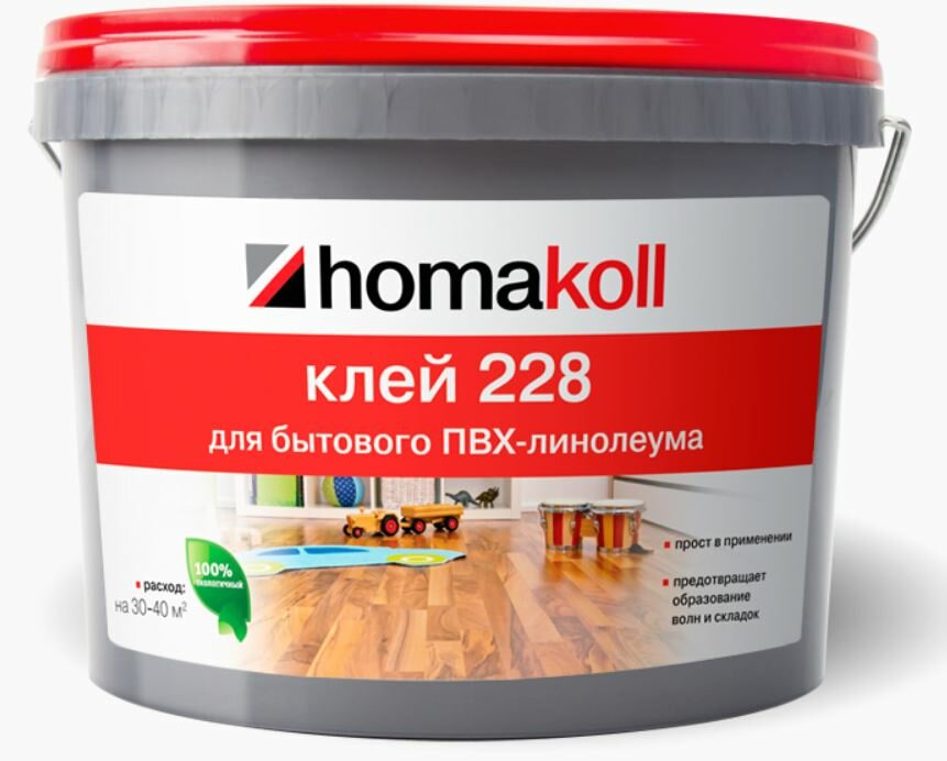 фото Клей для бытового линолеума homakoll 1,3кг