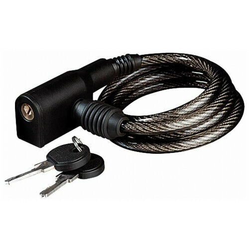 фото Тросовый замок kls bill 6ммх80см, с ключом и держателем